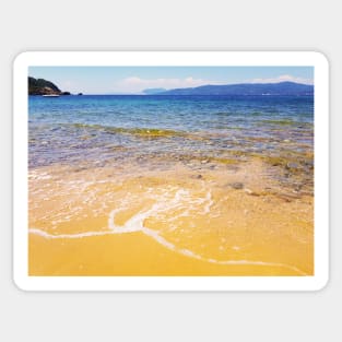 Beautiful Yellow Sand Beach Sticker